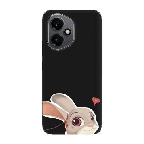 Honor Magic 400 Valentines 16 Black Colored Silicone TPU Θήκη